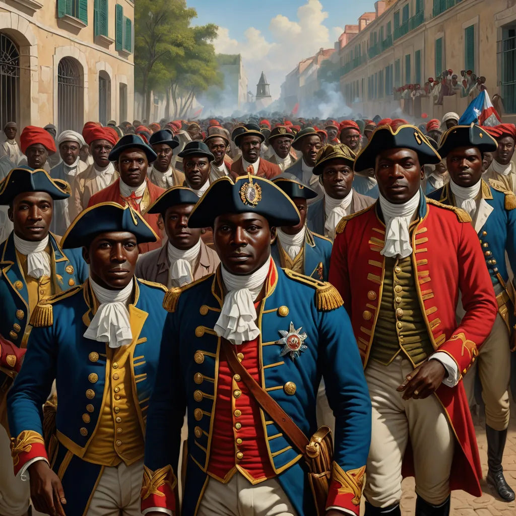 a painting of a group of men in uniforms in a street with buildings in the background and a man in the foreground, american scene painting, a detailed painting, Felipe Seade, colorized