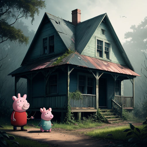 Peppa Pig House Wallpaper Discover more Backgrounds, Cartoon, daddy pig,  george pig, horror story wallpapers.…