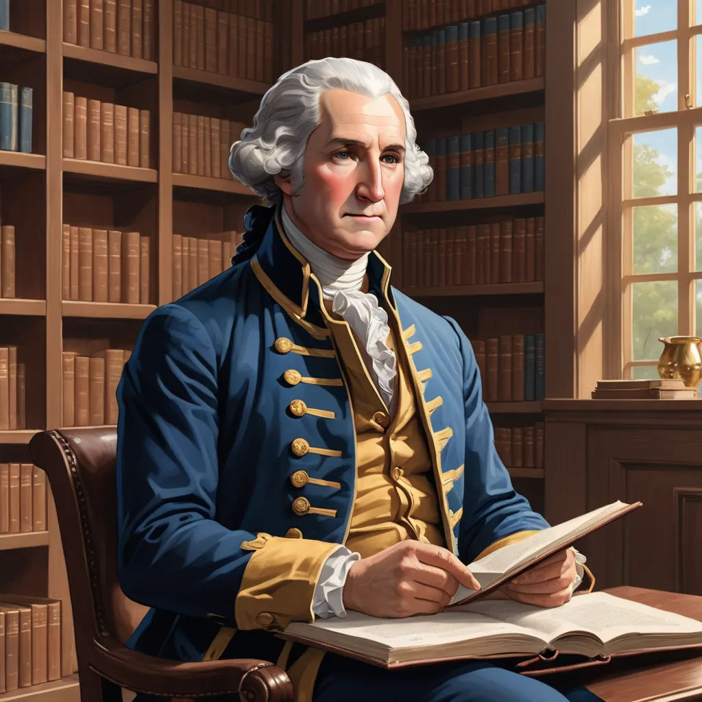 a painting of a man in a library reading a book and holding a book in his hands and looking at the viewer, american scene painting, a detailed painting, Cassius Marcellus Coolidge, painting