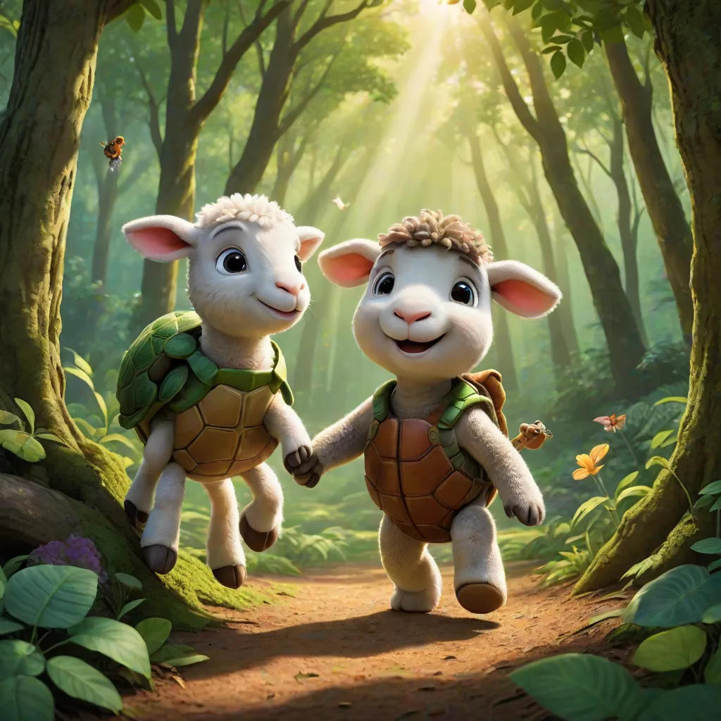 The Lost Lamb and the Talking Turtle