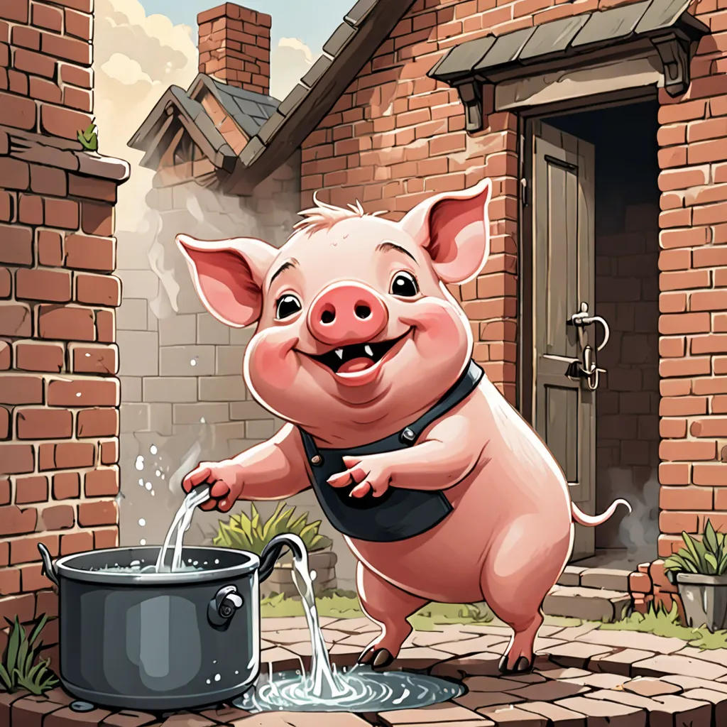 The Clever Little Pig and the Big Bad Wolf