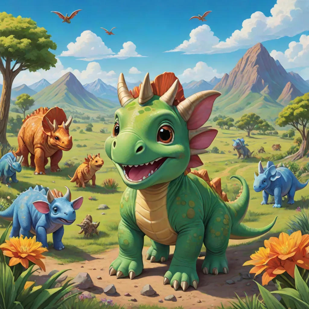 The Playful Dinosaurs of Dino Valley