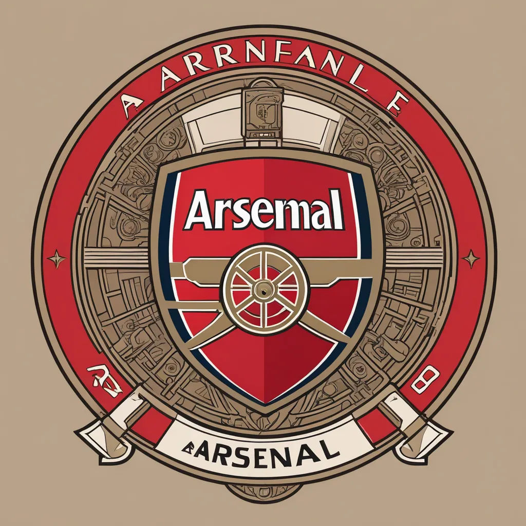 a red and brown emblem with a shield and a sword on it's side, with the words, a arr, art nouveau, vector art, Constant, logo