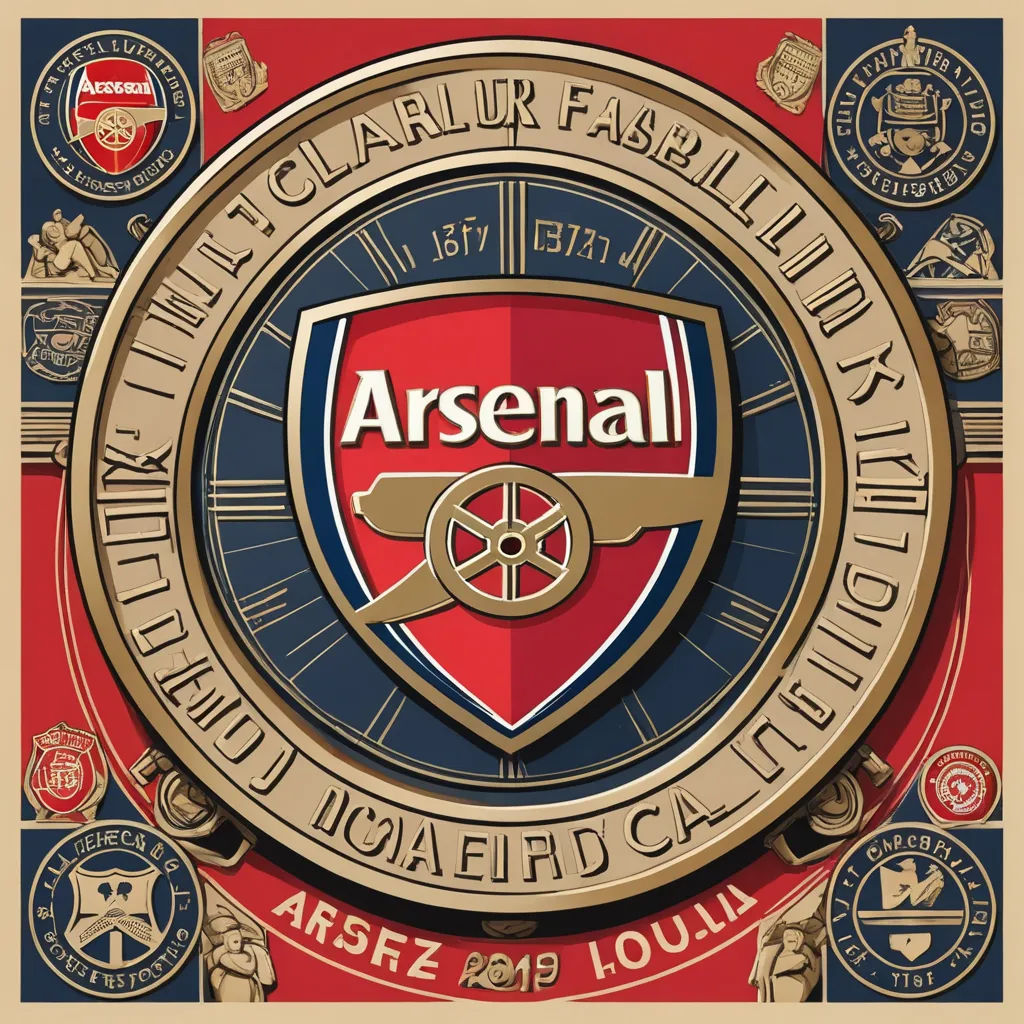 a poster of a soccer club with a crest on it's back side and a name underneath it, art nouveau, vector art, Carles Delclaux Is, sticker