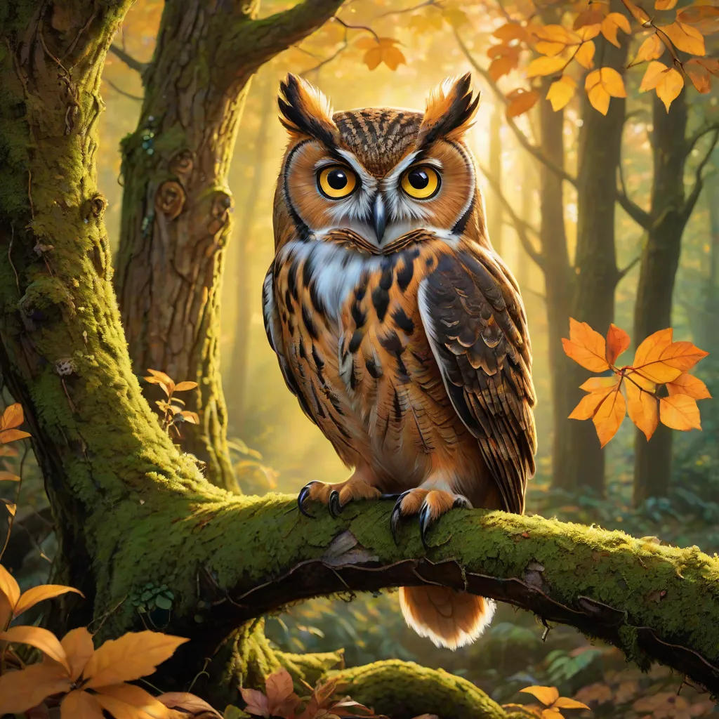 The Wise Owl and the Playful Squirrel