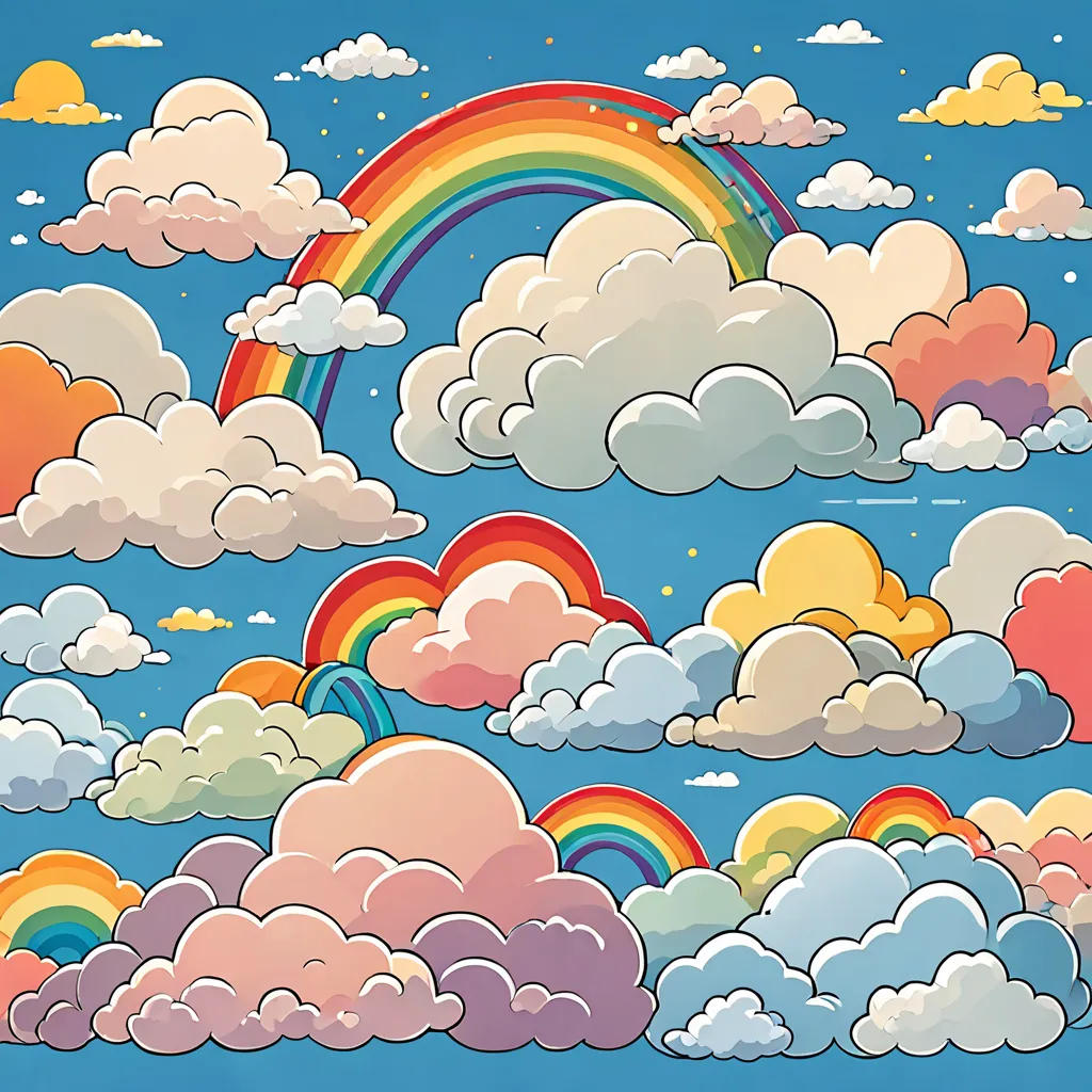 The Colorful Tale of Fluffy and Friends