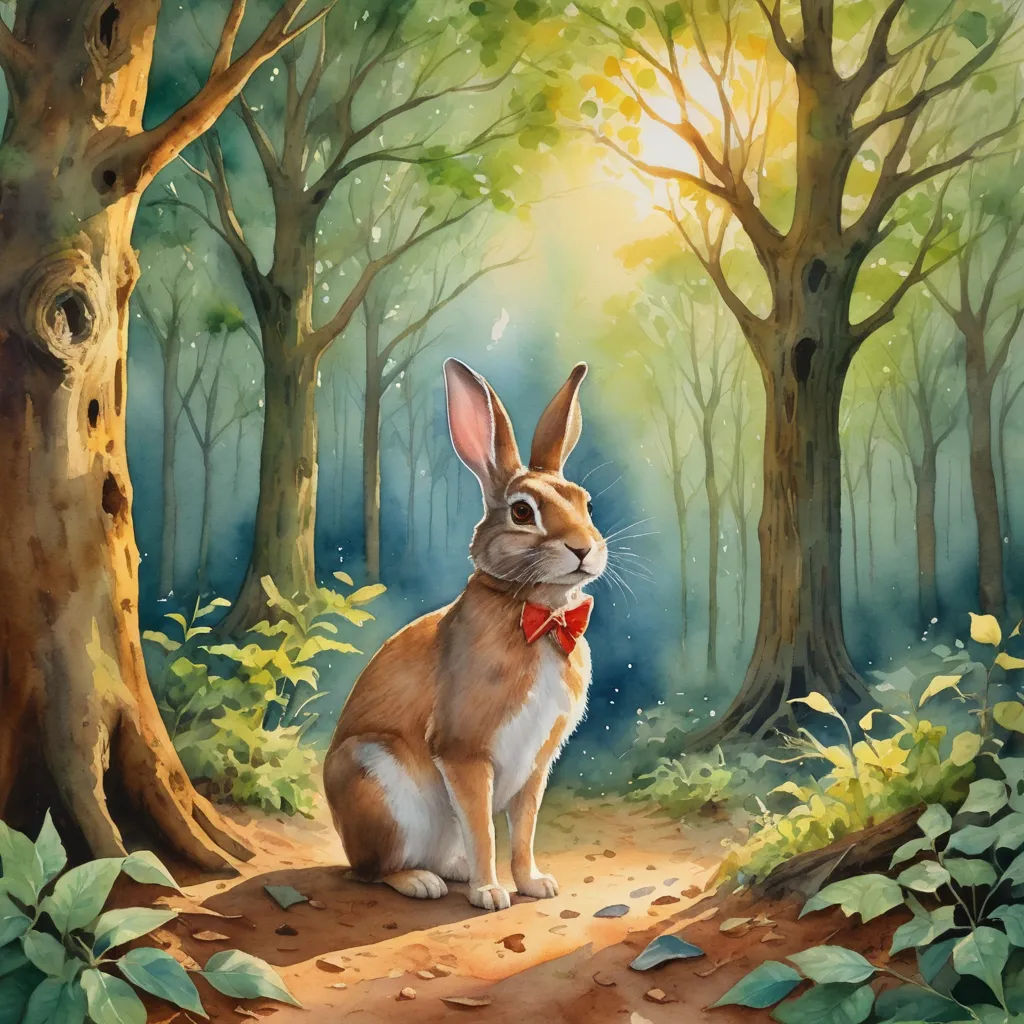 The Curious Rabbit and the Talking Tree
