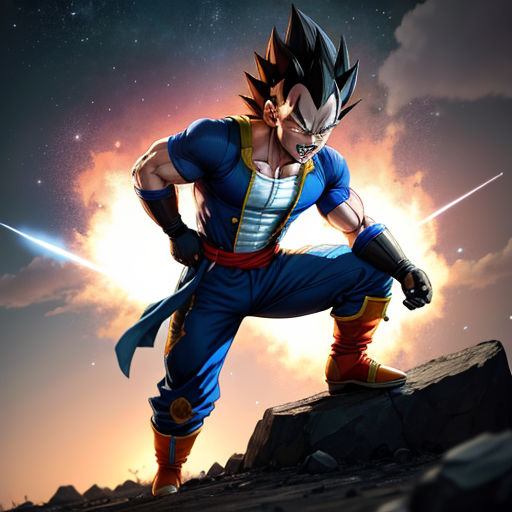 ArtStation - Vegeta super saiyan blue