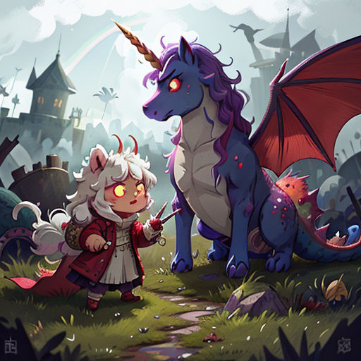 The Brave Unicorn and the Zombie Dragon