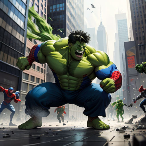 hulk vs spiderman wallpaper