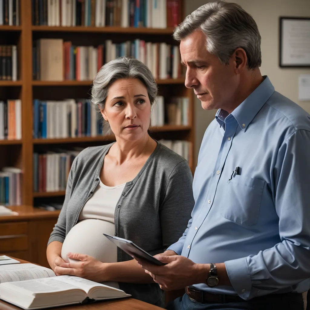 a man and woman standing in front of a bookcase holding a binder and looking at a book, institutional critique, a stock photo, Eric Zener, movie still