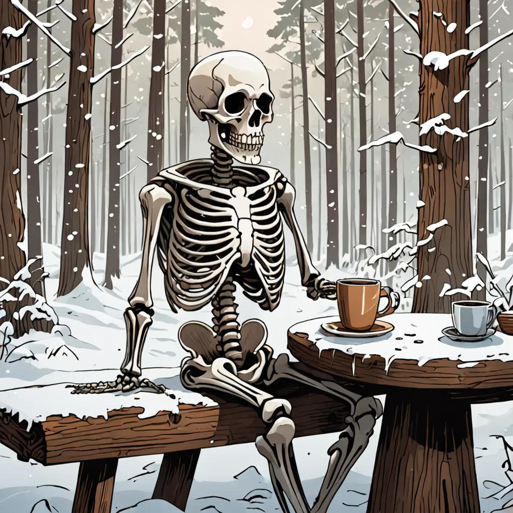 The Skeleton's Winter Coffee