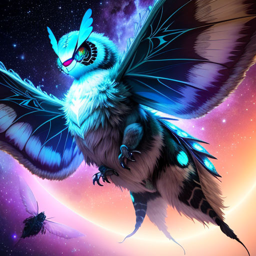 Blacklight Goodness - Imago Mothra by AlmightyRayzilla -- Fur Affinity  [dot] net