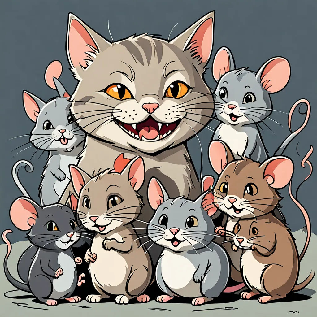 The Cunning Cat and the Clever Mice