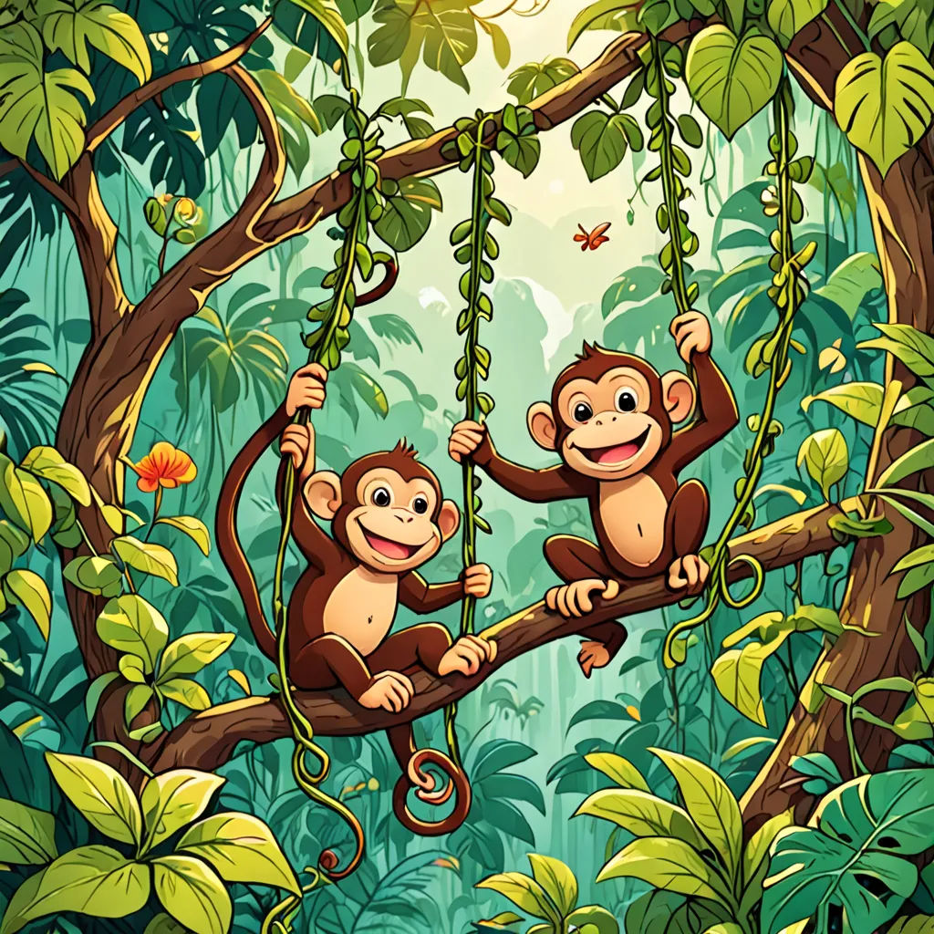 The Jolly Monkey and the Lazy Frog