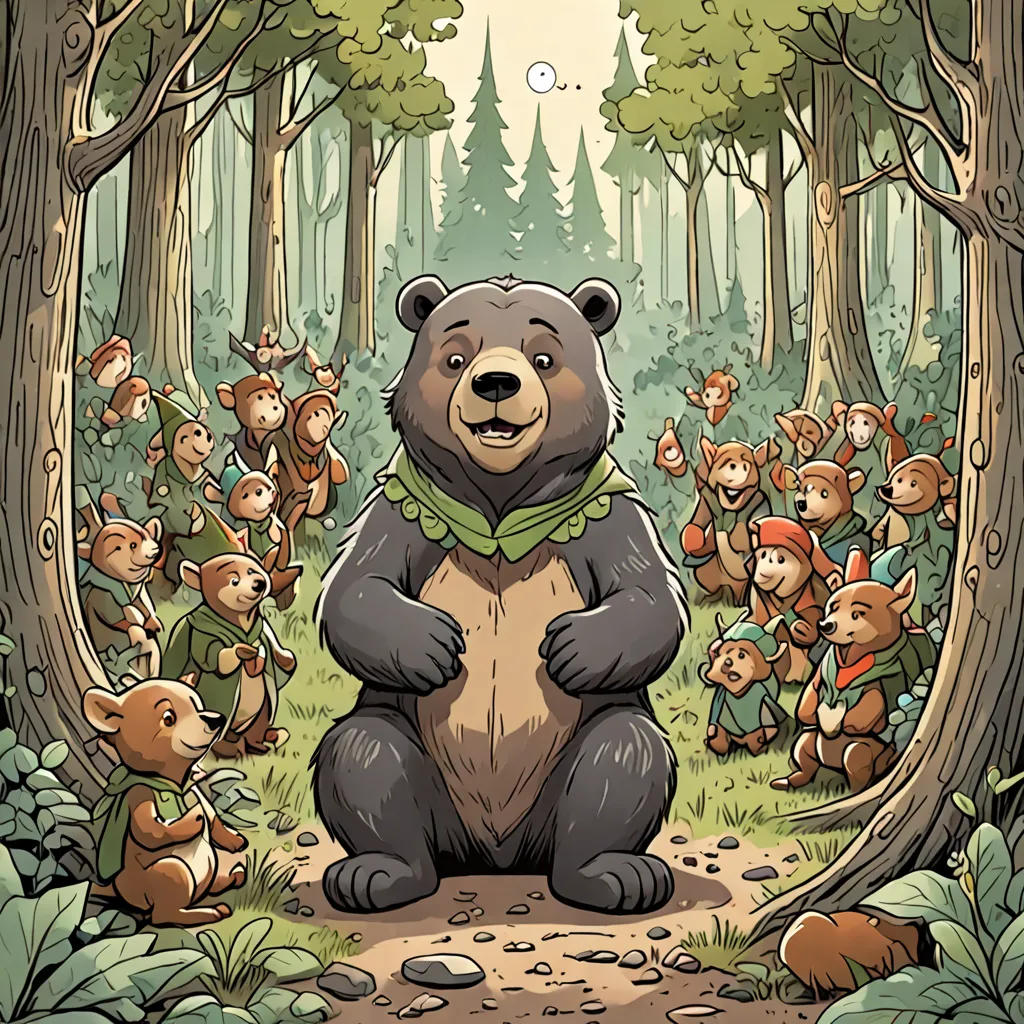 The Sleepless Bear and the Mischievous Elves