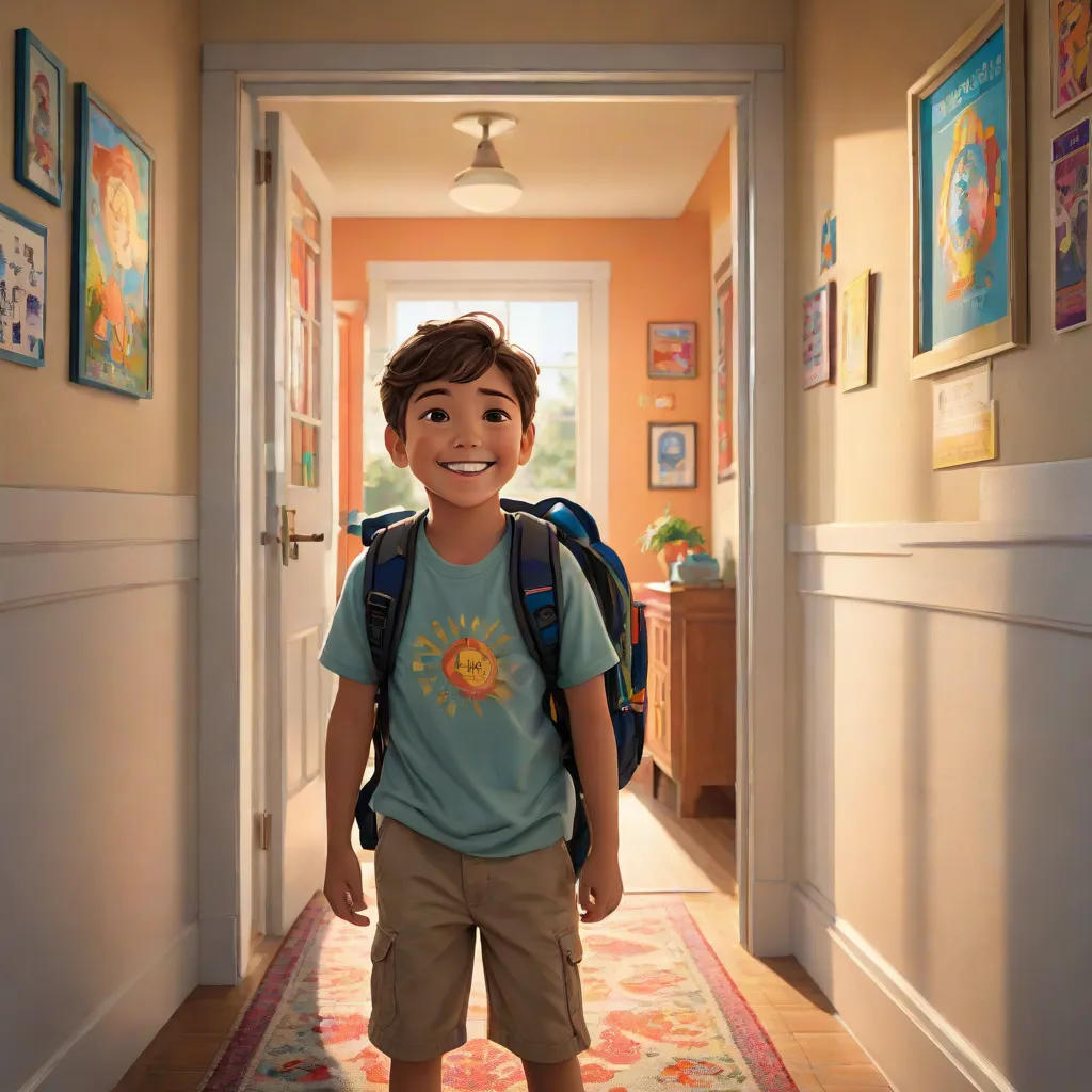 Matei's First Day of Kindergarten