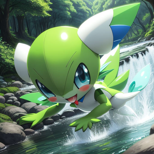 Download Shiny Blue Gardevoir Glowing Beautifully Wallpaper