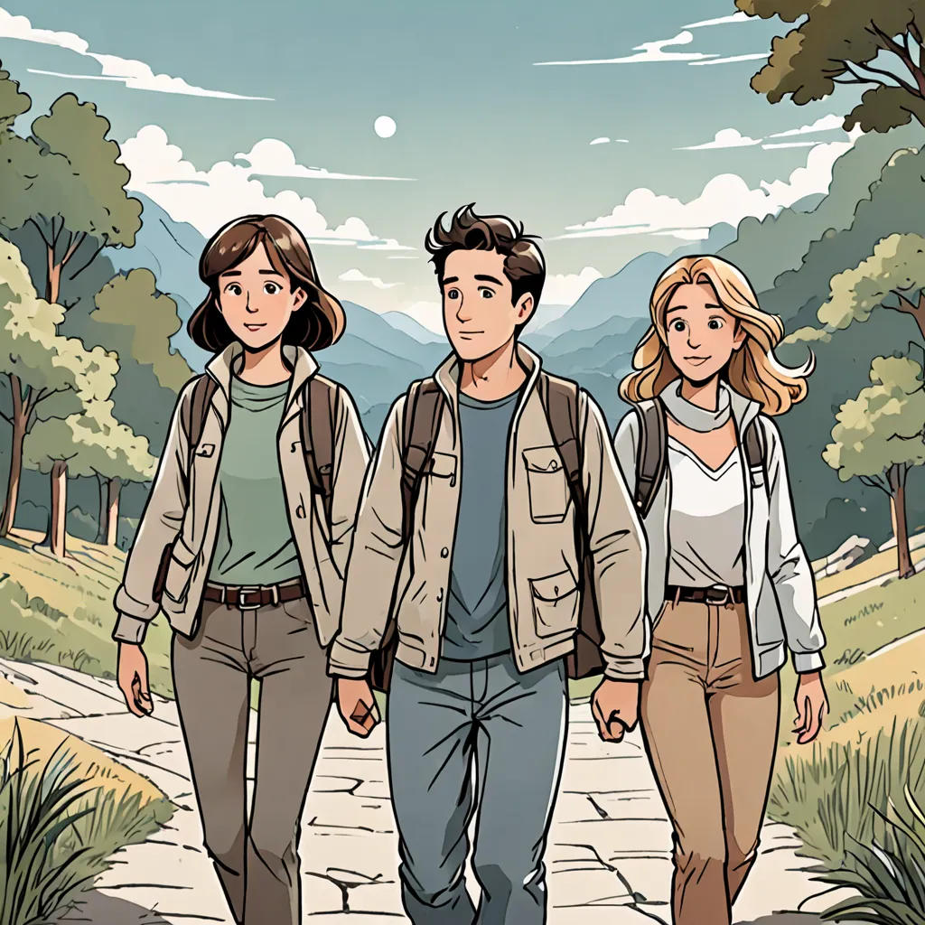 The Three Friends' Adventure
