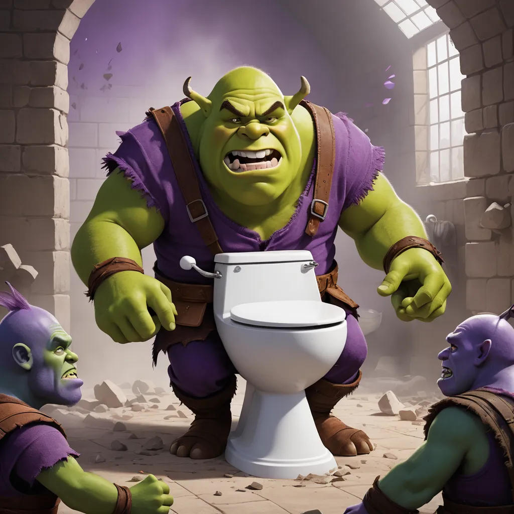 The Battle of Shrek and Grimace