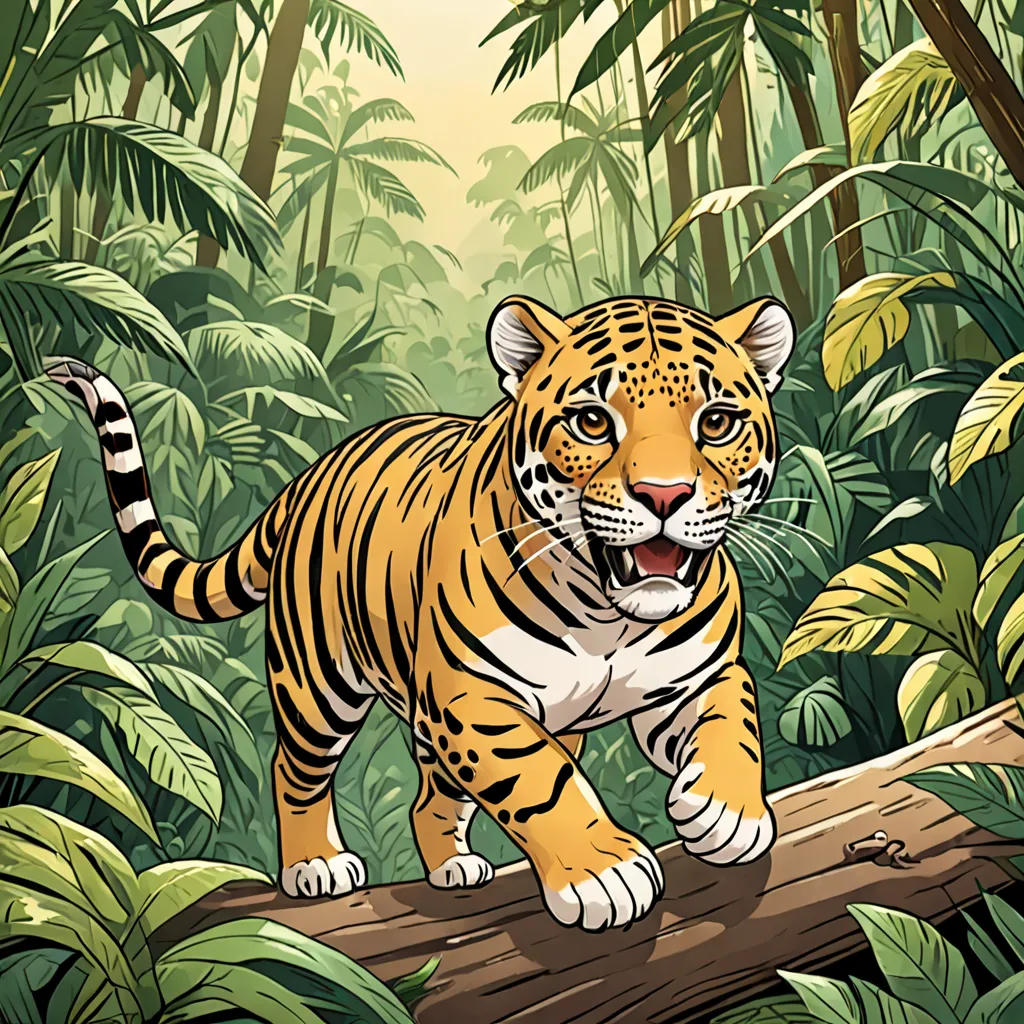 The Enchanted Rainforest: Journey of the Jovial Jaguar