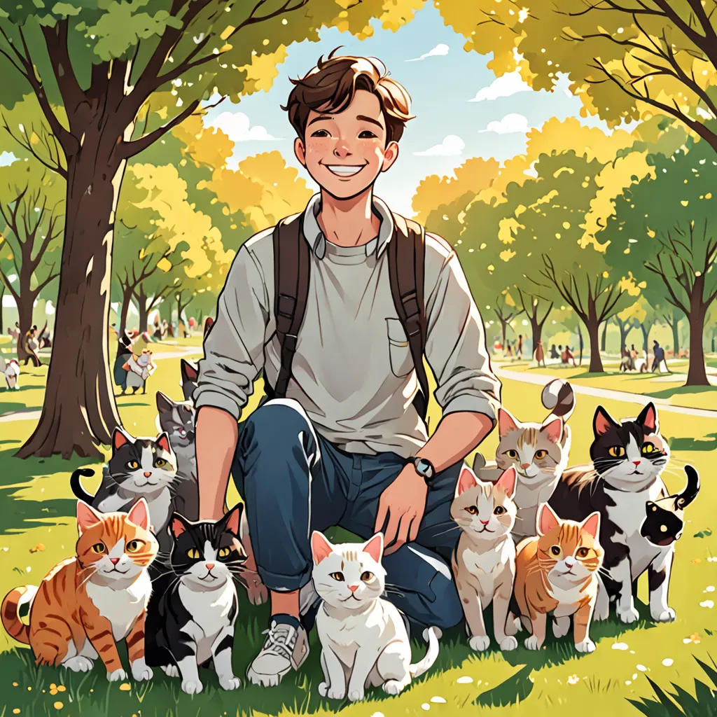 The Boy and the Cats