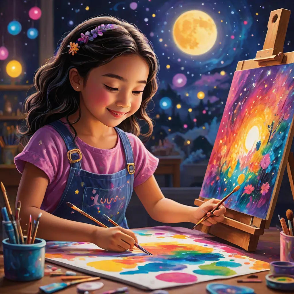 Luna and Her Magic Paintbrush