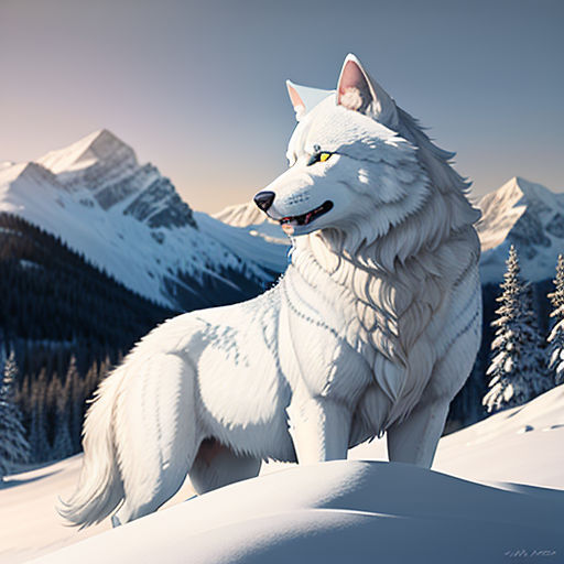 The White Wolf in the Snow