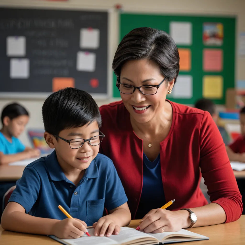 a woman and a boy are sitting at a table with a book and pencils in front of them, heidelberg school, a stock photo, Frances Jetter, promotional image