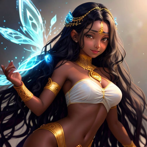 a woman in a bikini and gold jewelry holding a butterfly in her hand and a butterfly on her shoulder