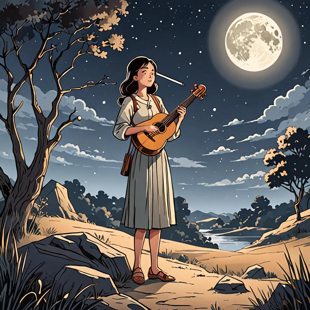 The Pipa Player's Melody