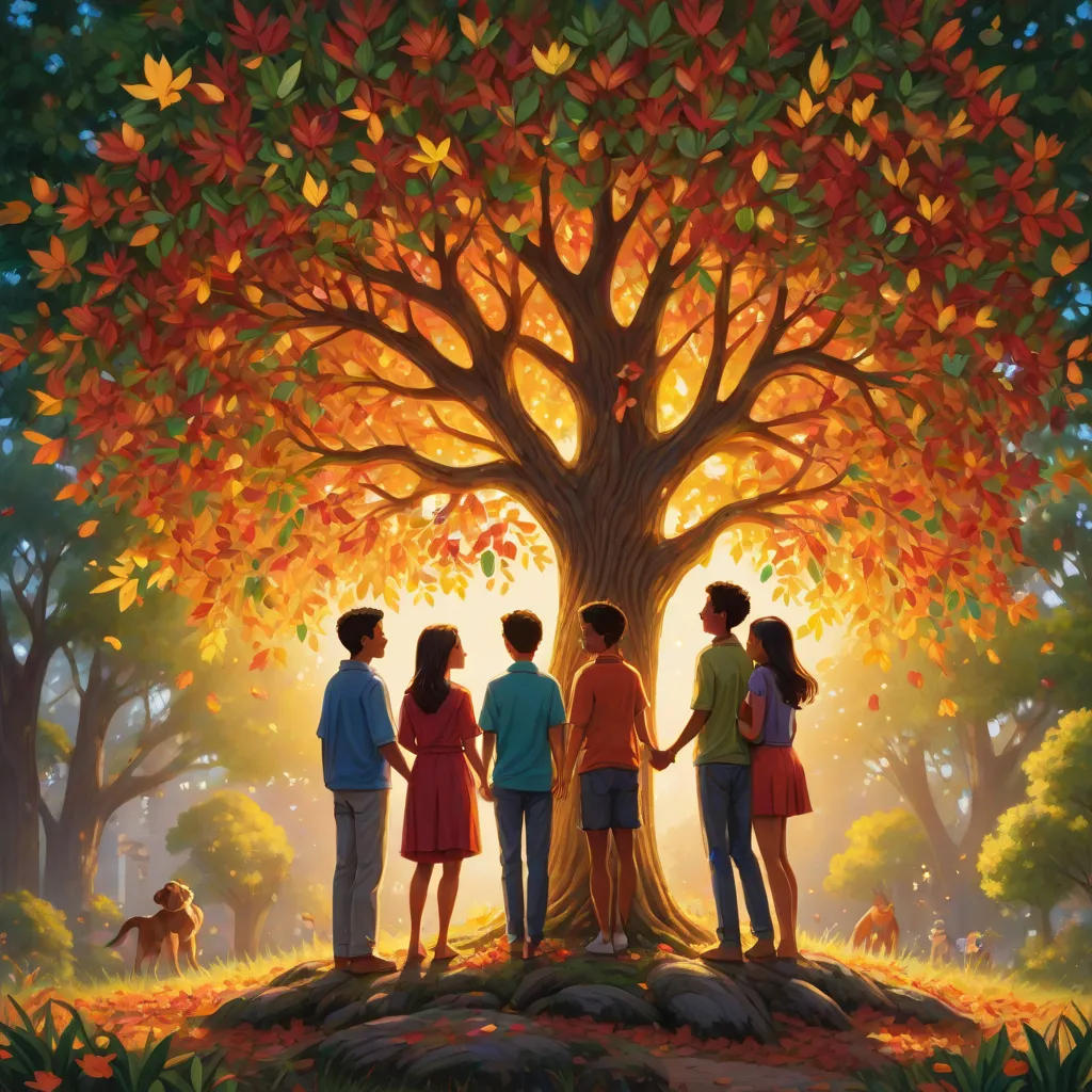 The Four Friends and the Kindness Tree