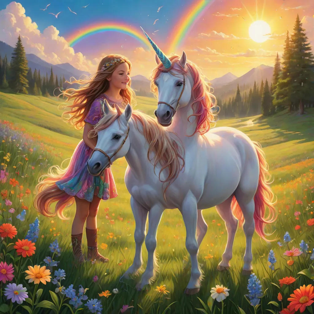 The Magical Friendship: A Girl and Her Unicorn