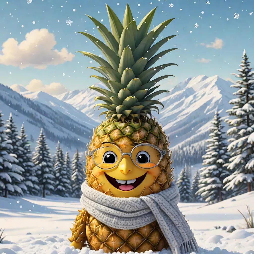 Pineapple's Snowy Adventure