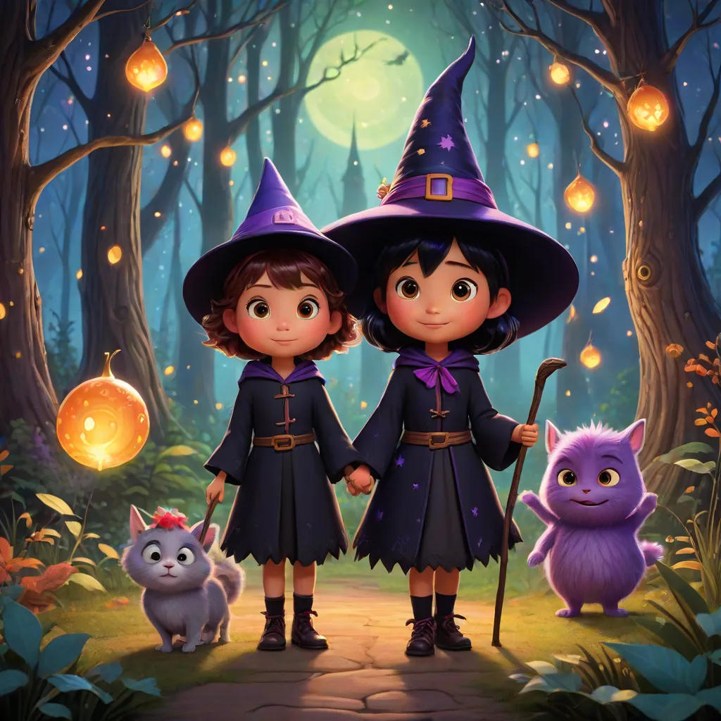 The Little Witch and the Friendly Furry Monster