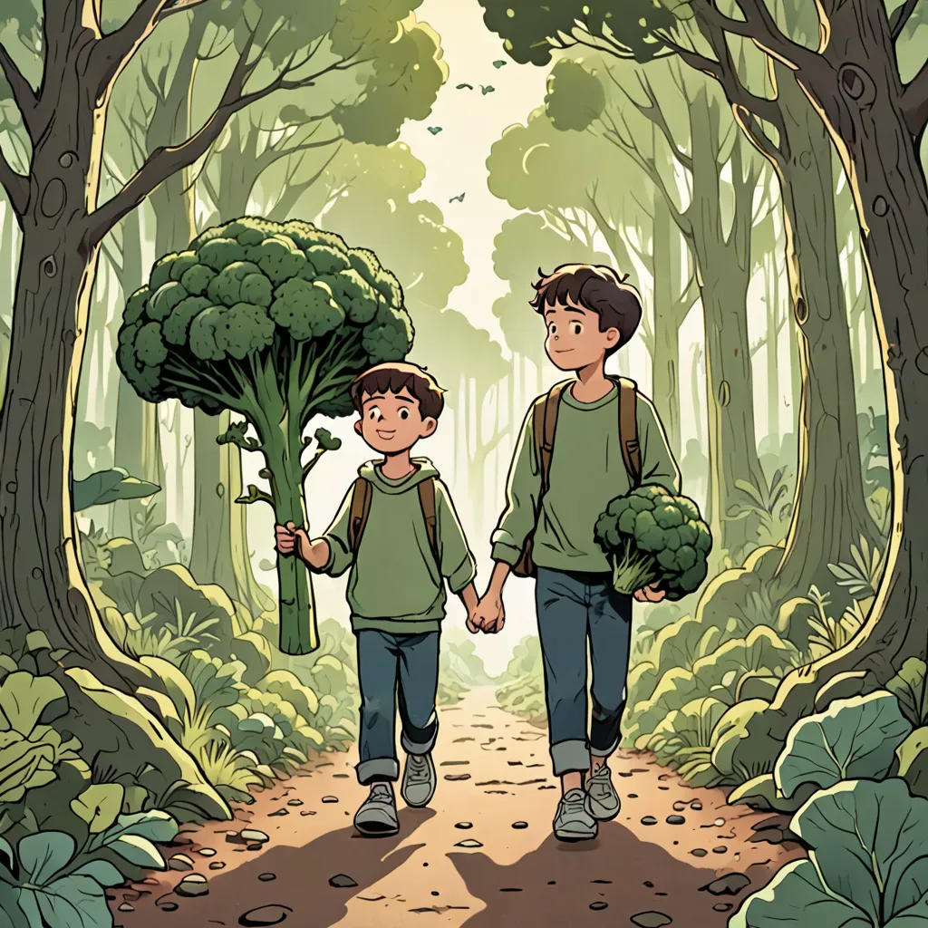 The Secret School of Broccoli in the Forest