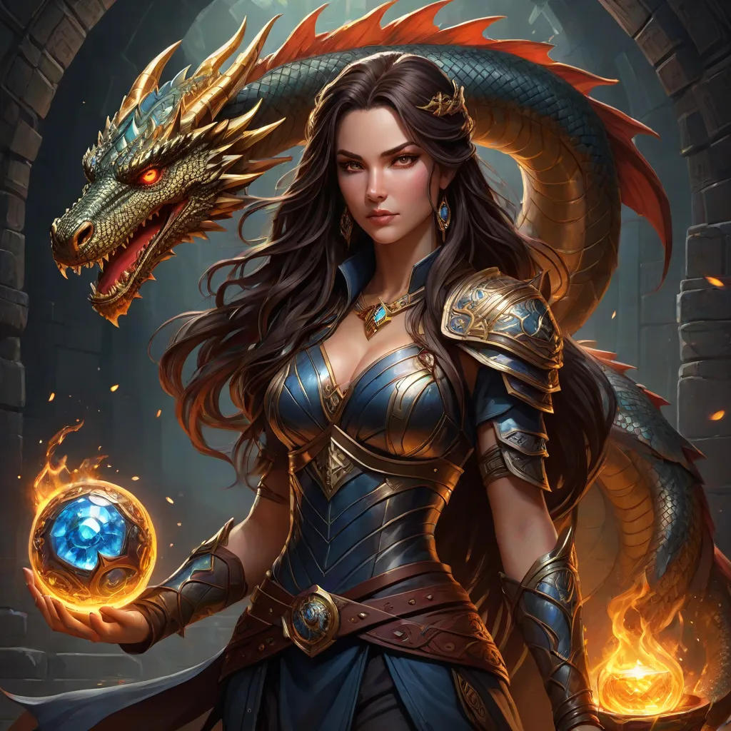 The Dragon Gem and the Mystical Serpent