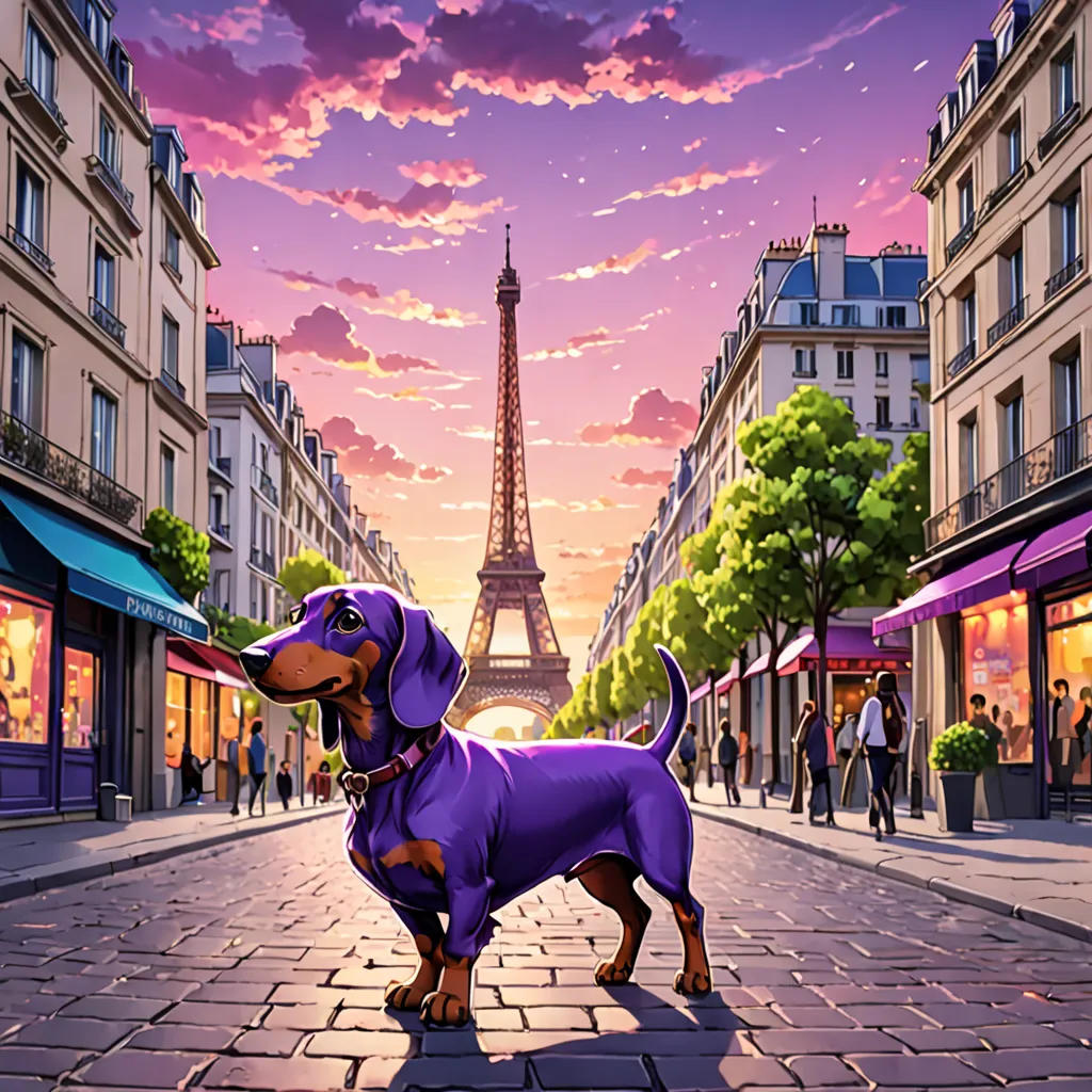 Le Chien Violet à Paris