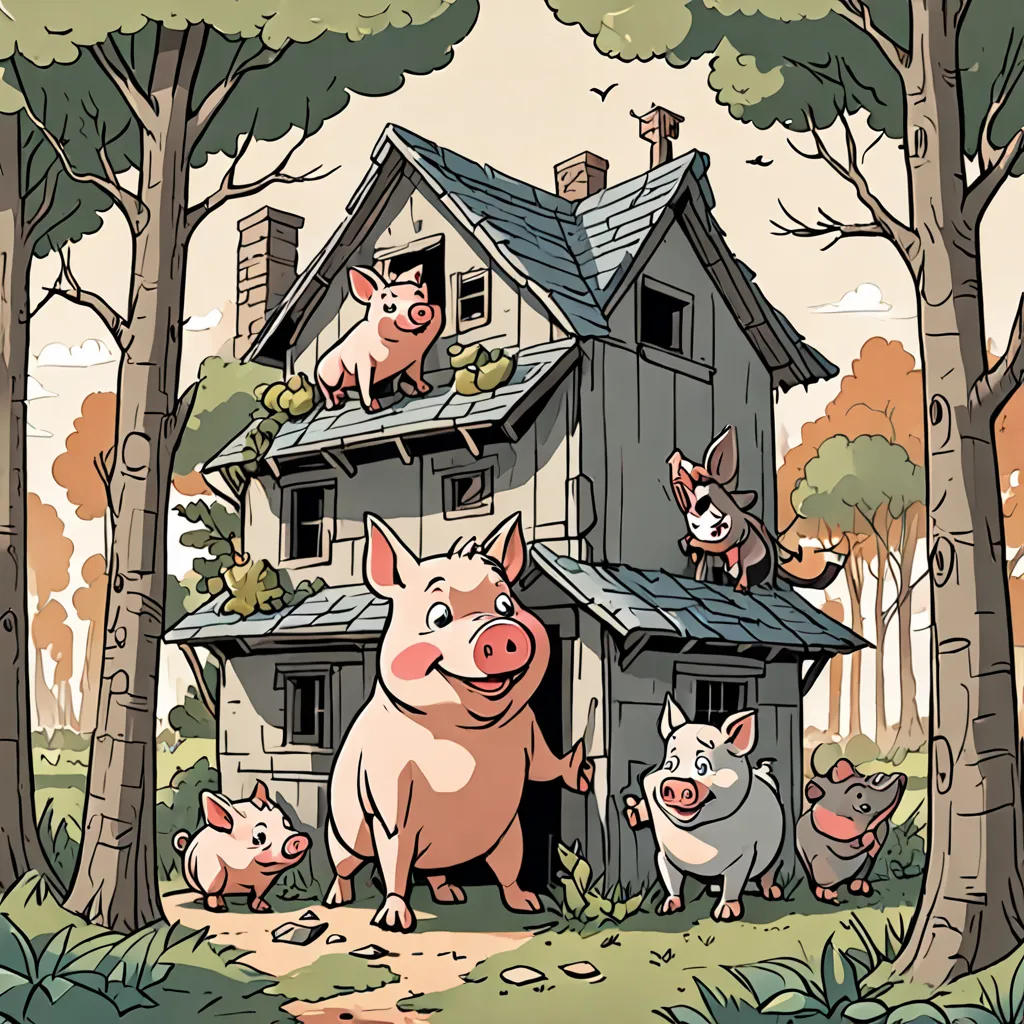The Three Little Pigs and the Big Bad Wolf