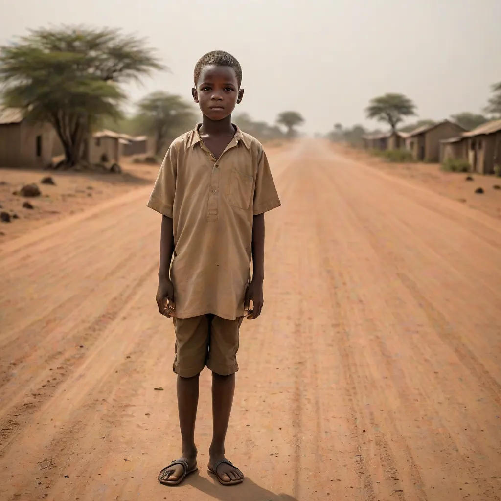 The Nigeria Boy That Has No Shoe