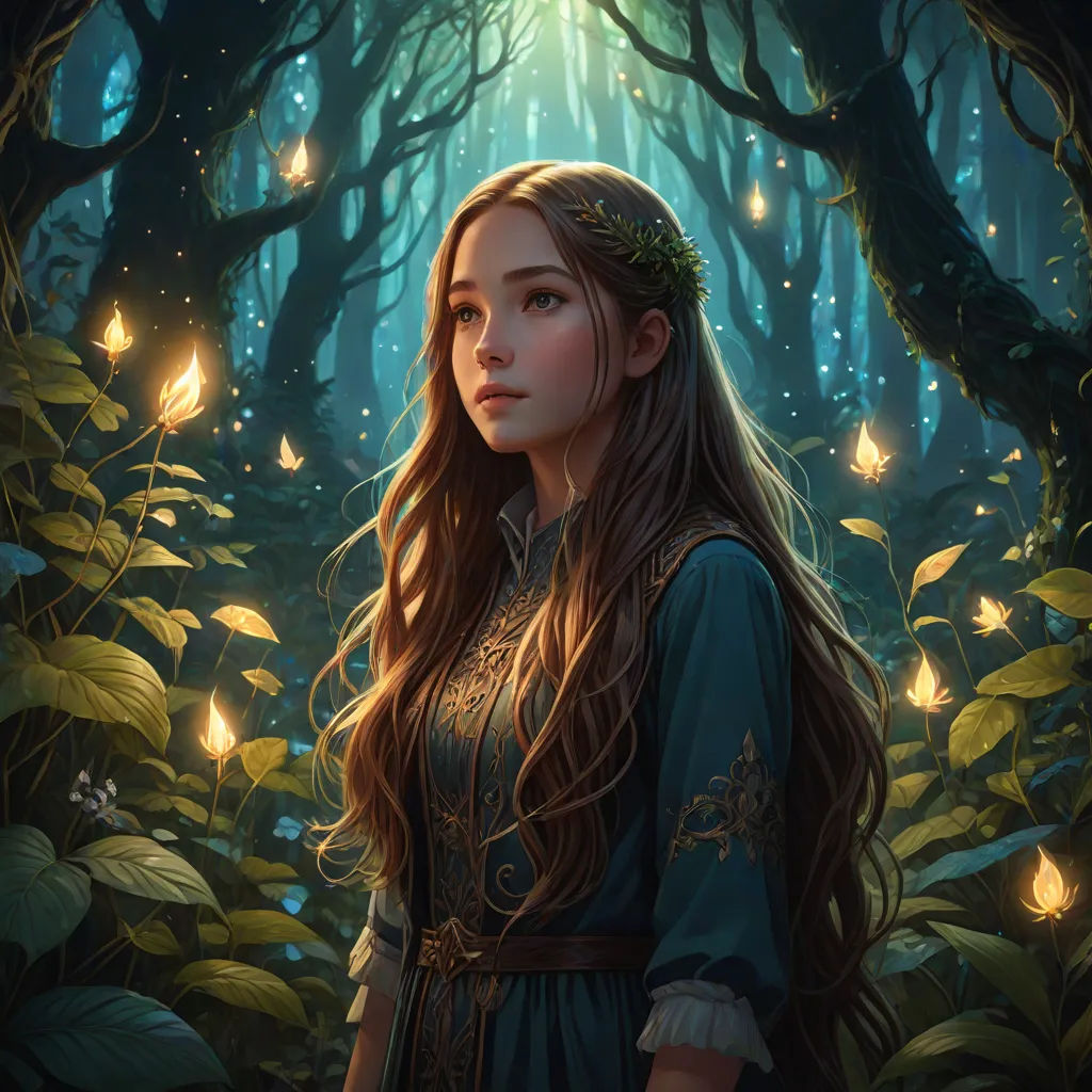 La chica perdida en el bosque