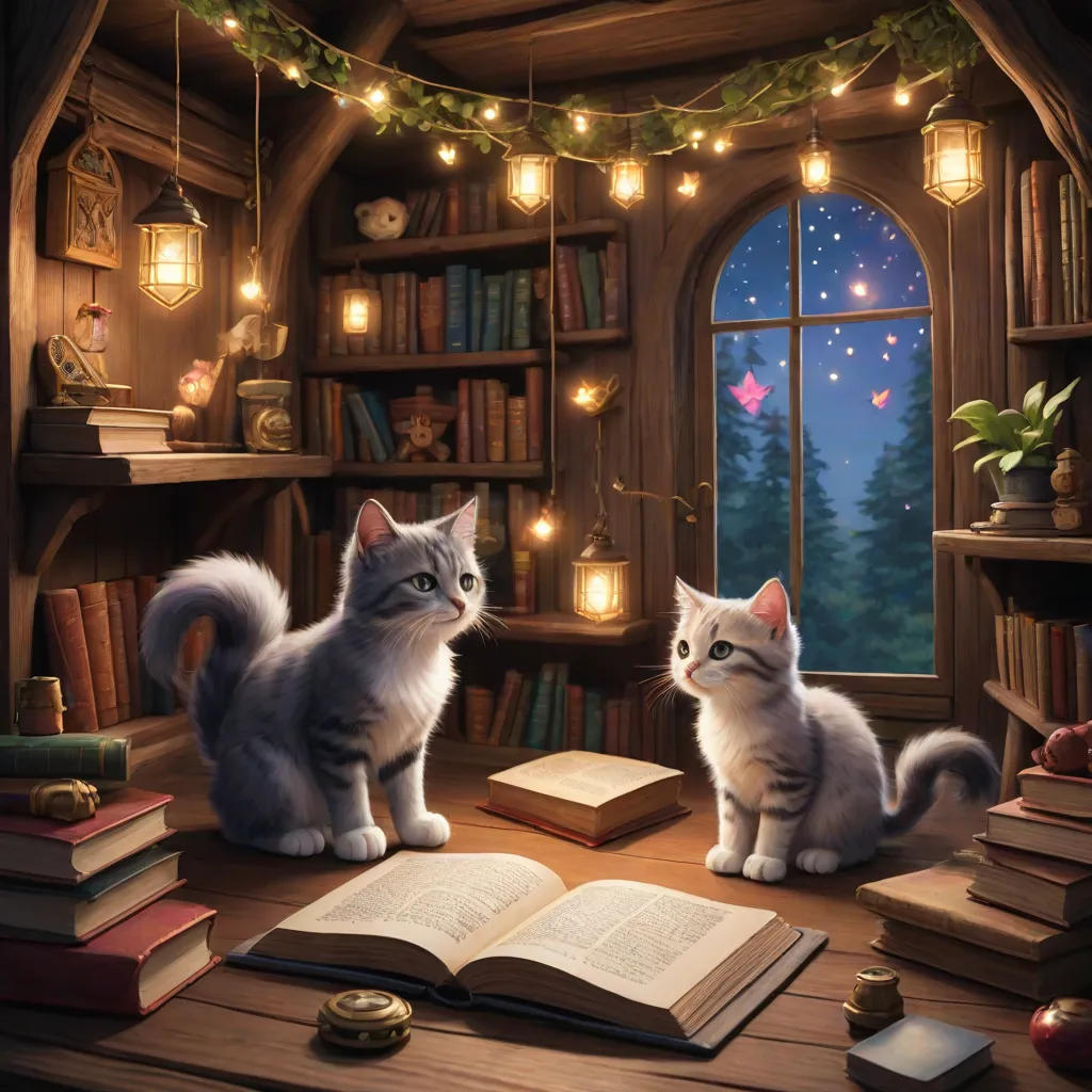 The Whimsical Adventures of Fluffy and Mew
