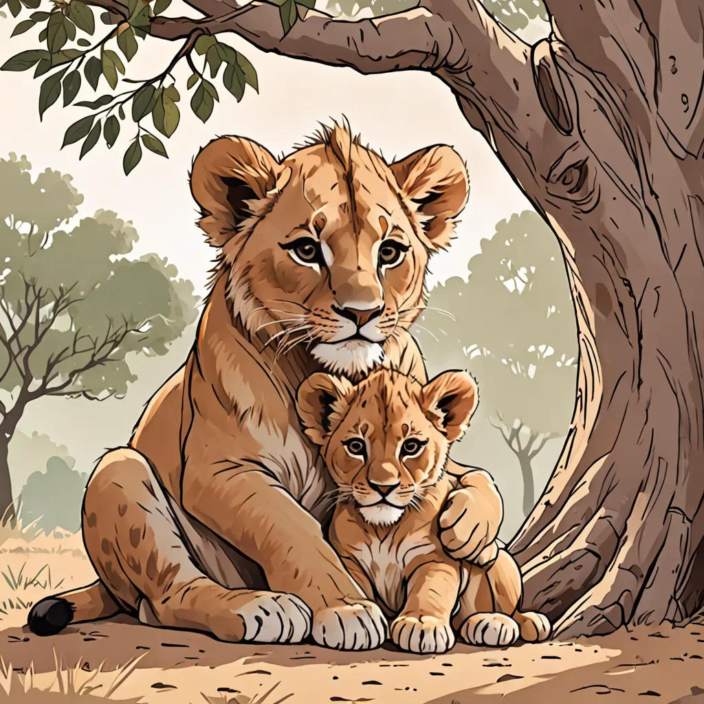 The Baby and the Lion
