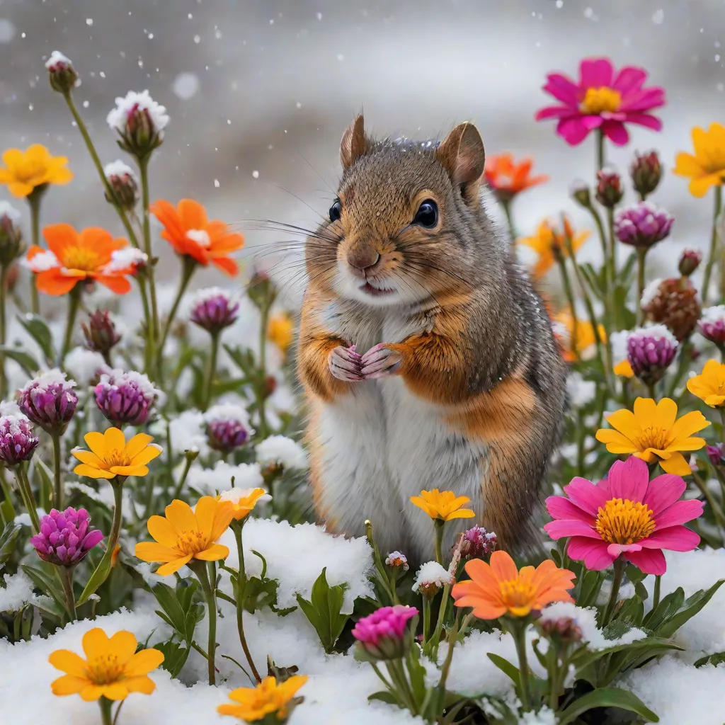 The Flower in the Snow