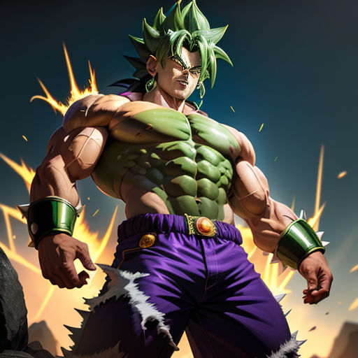 Why does Broly grow to be so muscular when transformed? Unless I'm