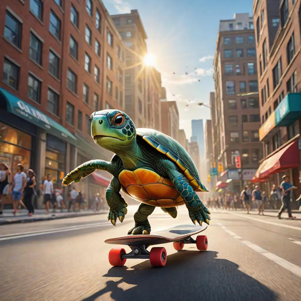 Turtle Tom's Skateboard Adventure