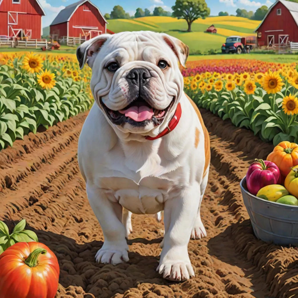 Apollo the Bulldog's Farm Adventure