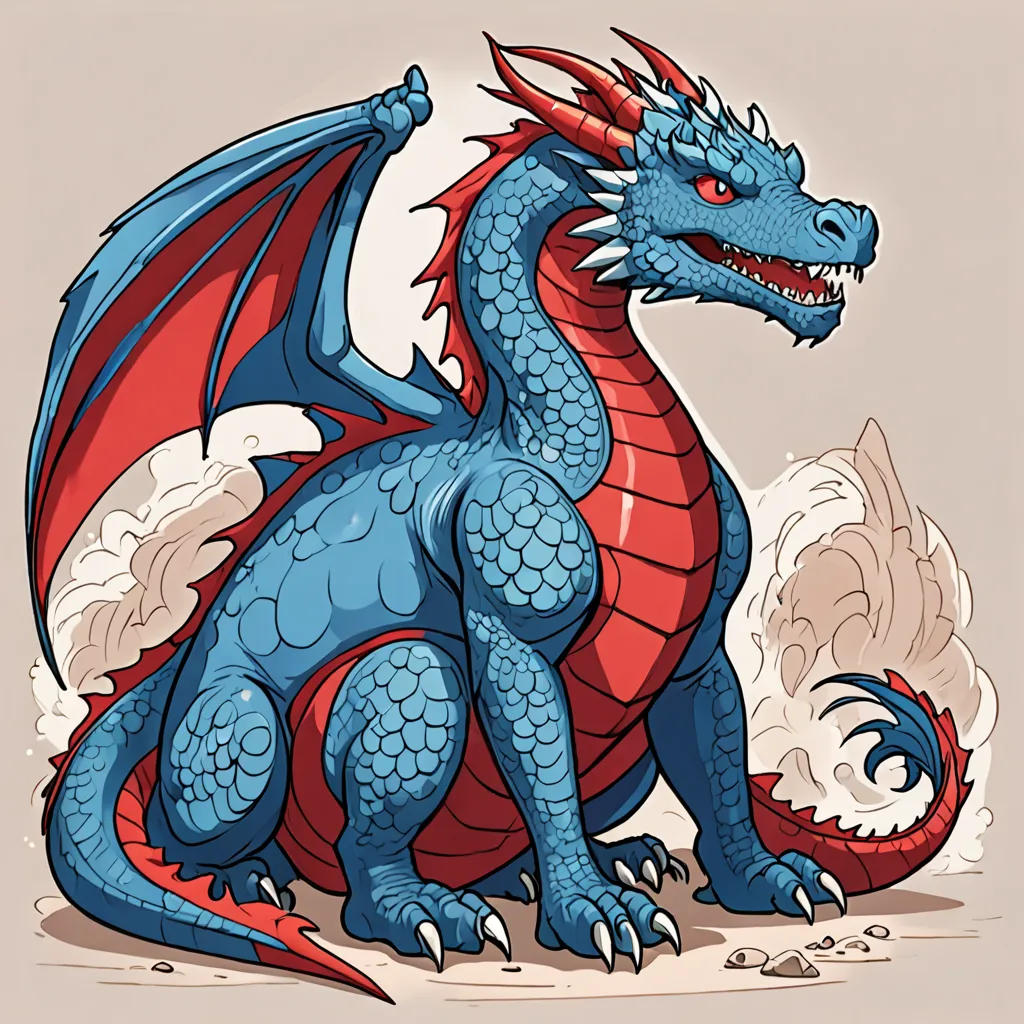 Bluey and the Red Baby Dragon