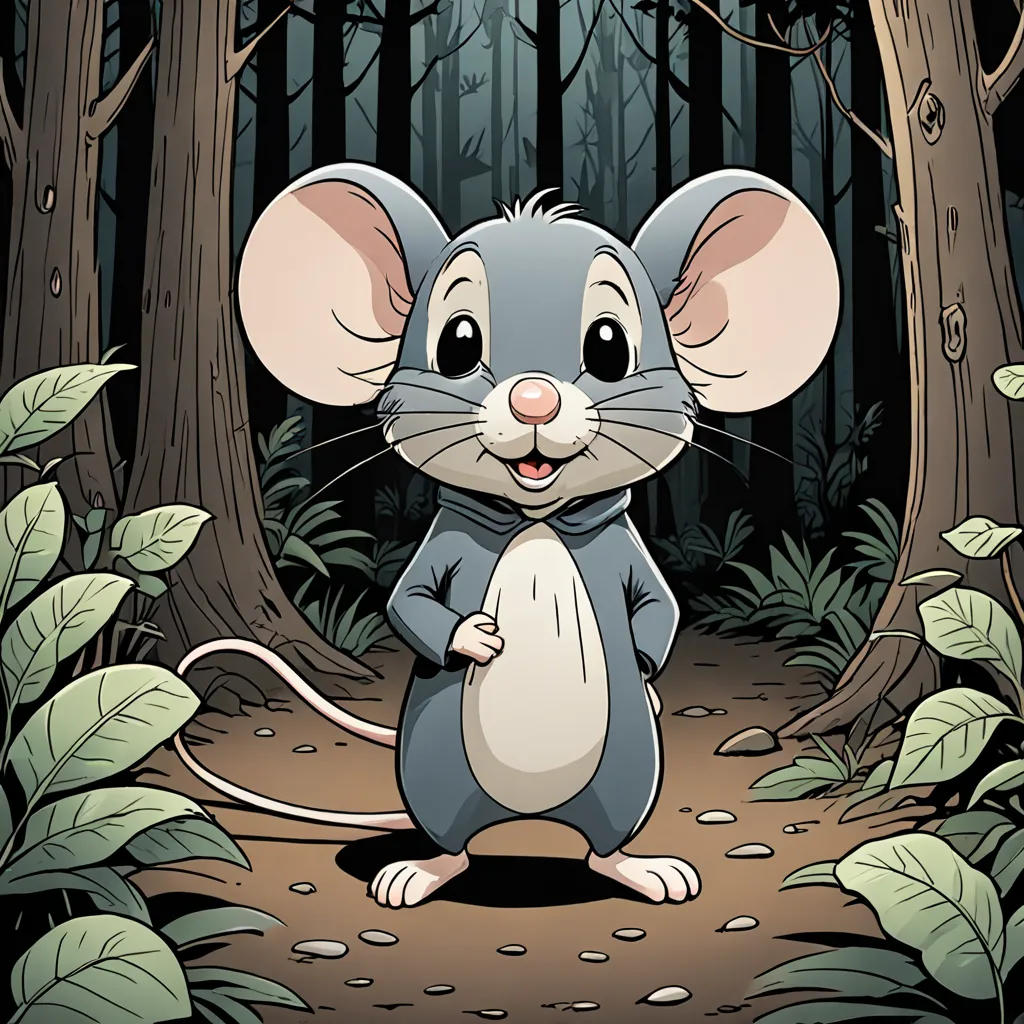 The Brave Mouse in the Forest