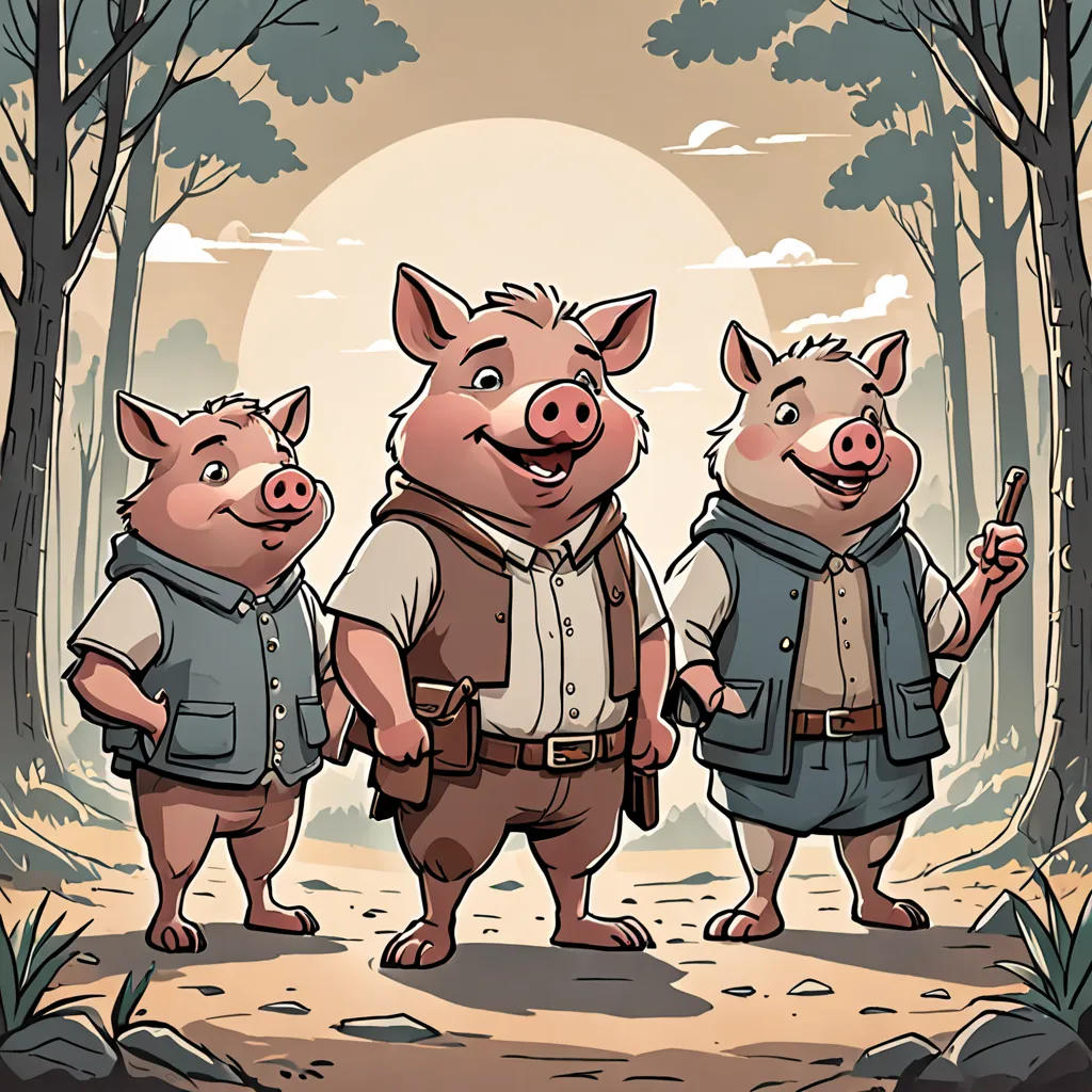 The Three Little Pigs and the Wolf's Redemption